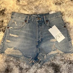 jean shorts ZARA